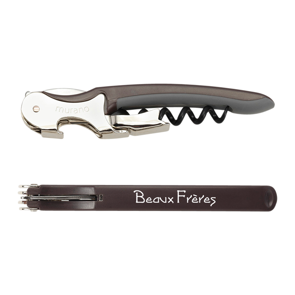 WNG-020-Murano Soft-Touch Corkscrewbrown Murano Soft-Touch Corkscrew