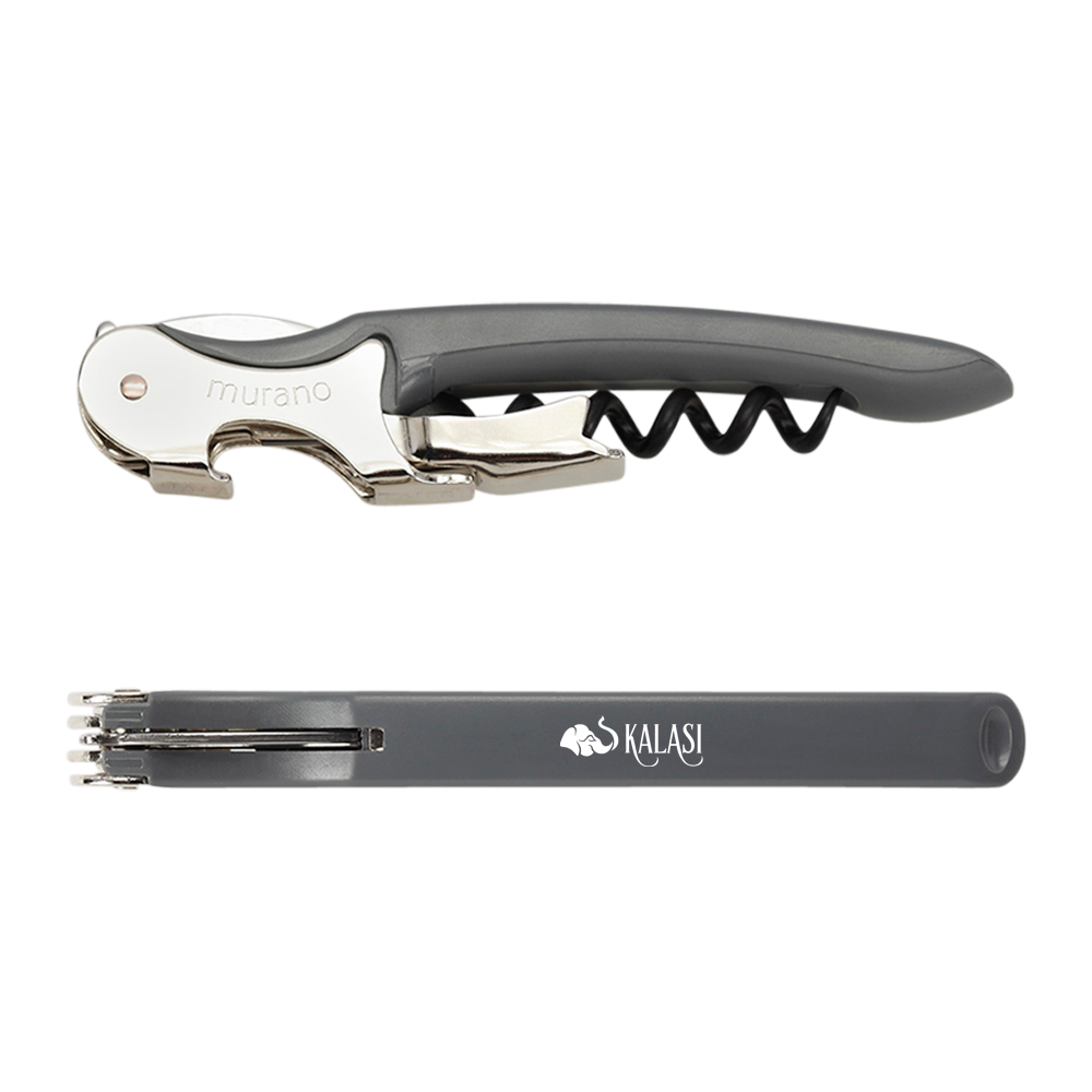 WNG-020-Murano Soft-Touch Corkscrewgray Murano Soft-Touch Corkscrew
