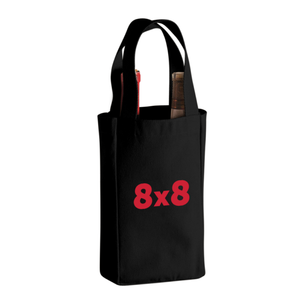 2-Bottle Heavy Cotton Canvas Tote
