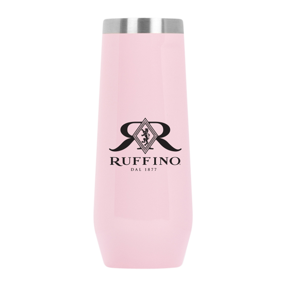 Champagne-Tumbler-Pink Insulated Steel Champagne Tumbler (6oz)