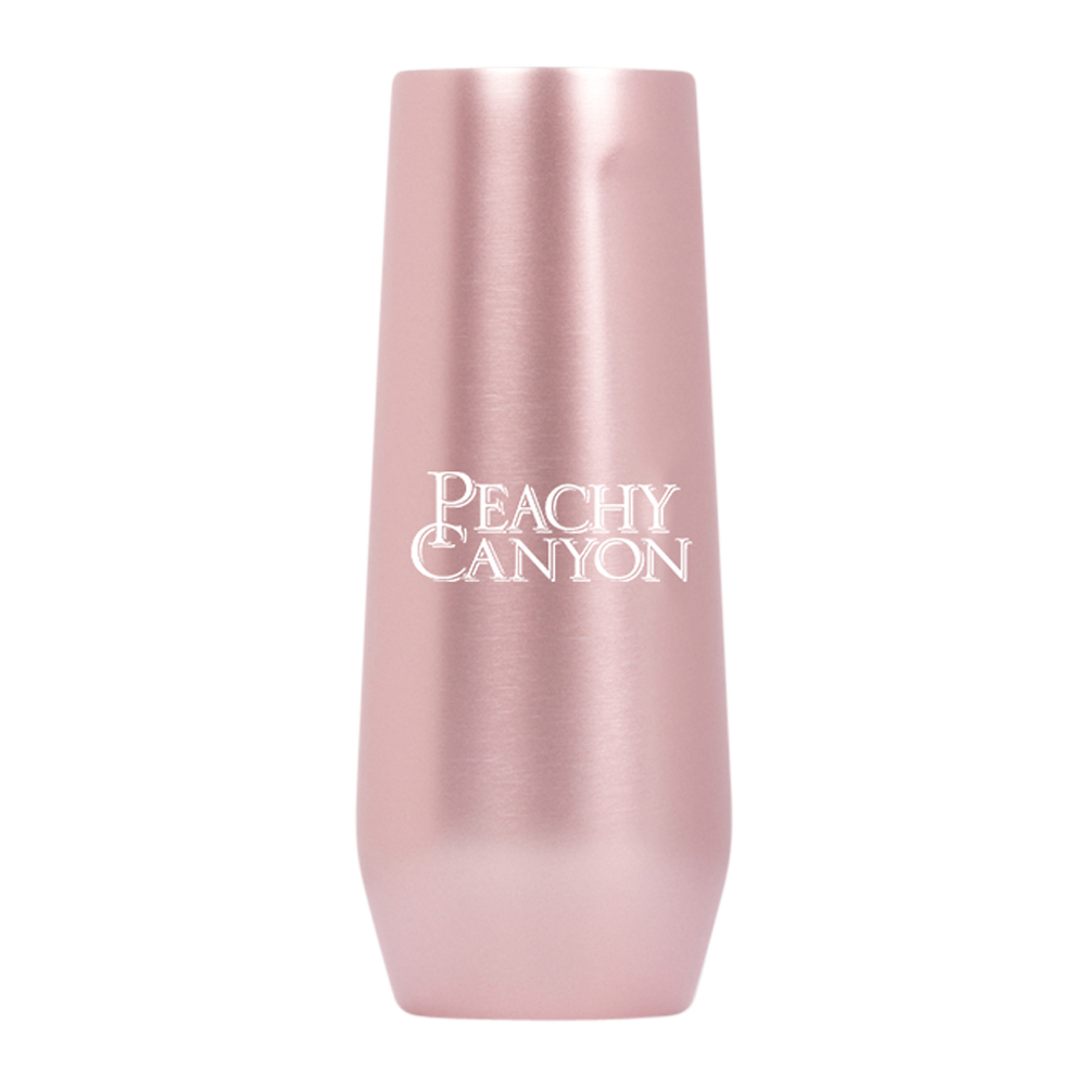 Champagne-Tumbler-Rose Gold Insulated Steel Champagne Tumbler (6oz)