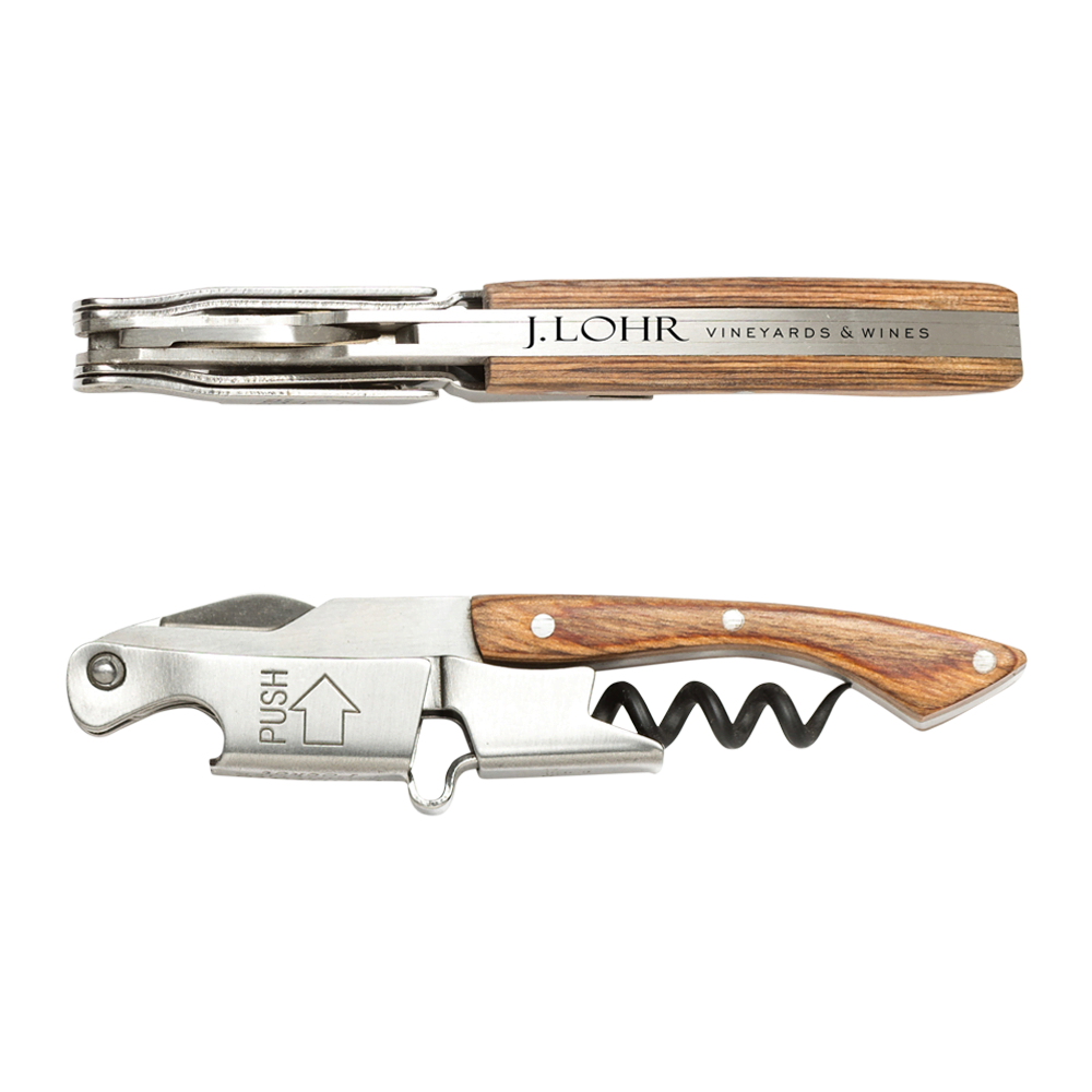 The French Patented Spring-Loaded Double Lever Waiters Corkscrew and Wine Bottle Opener Blackwood Prestige By Coutale Sommelier 