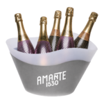 Half Metal LED Ice Bucket