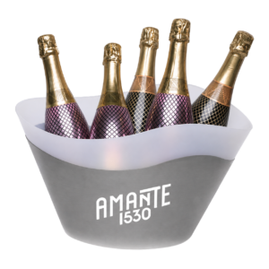 Half Metal LED Ice Bucket