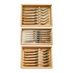 Laguiole knife, fork and spoon set