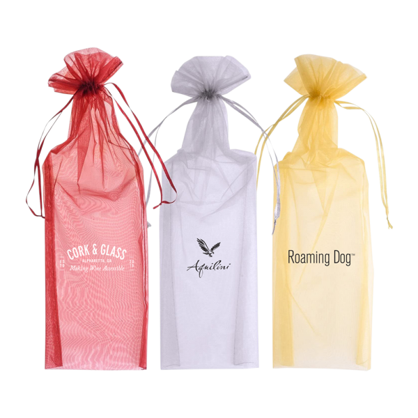 organza wine bag