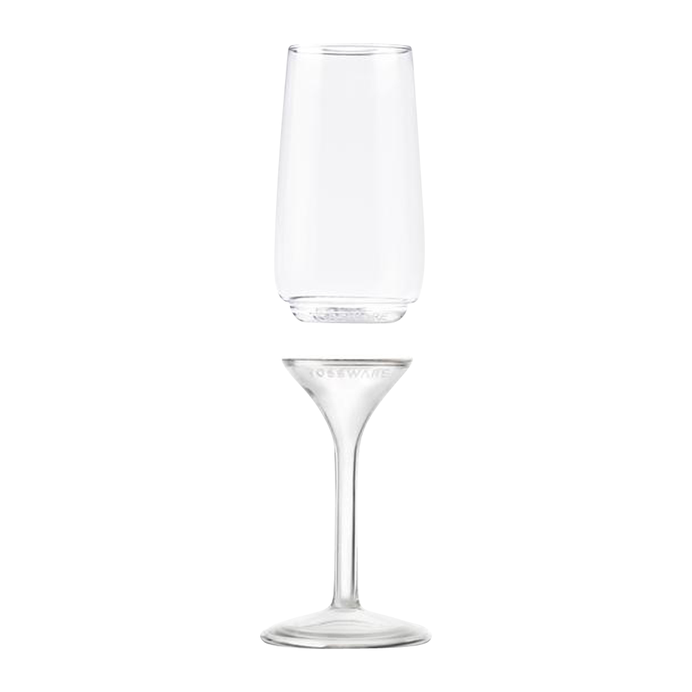 Download Stemmed Plastic Champagne Flute - Wine-n-Gear