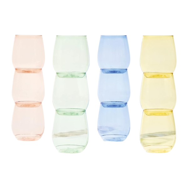 14 oz. Stemless Plastic Wine Glass