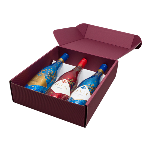 Bottlebox MAHOGANY Wine 3 Bottle Presentation Box Gift Box Storage Crate 