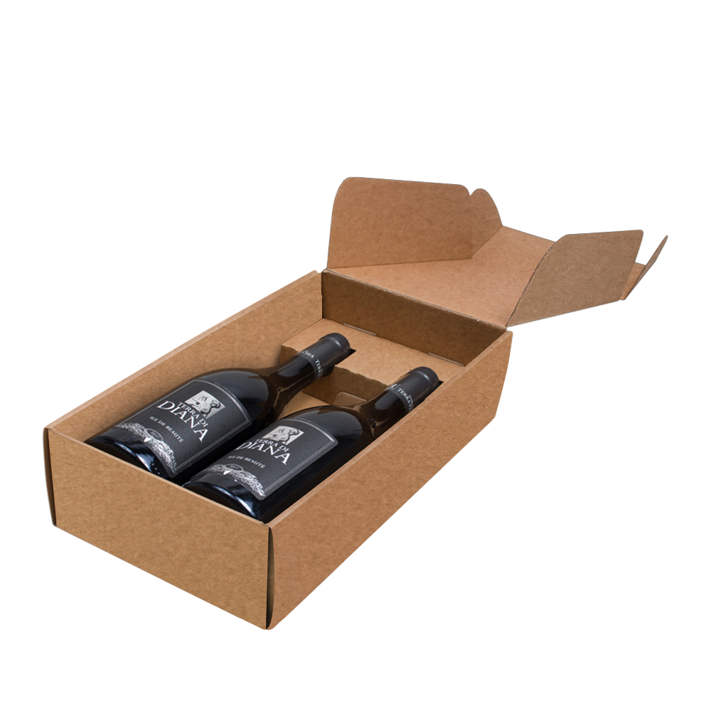 WNG-216-2-bottle-wine-box-2-Kraft 2-Bottle Wine Gift Box | Premium Wine Gift Boxes