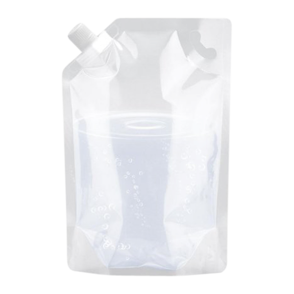 9Pcs Transparent Plastic Liquor Beverage Pouch Bag Portable Invisible Run Gift 