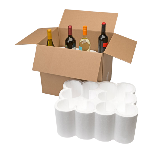 12-Bottle Styrofoam Wine Shipper