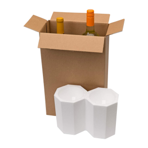 2-Bottle Styrofoam Wine Shipper