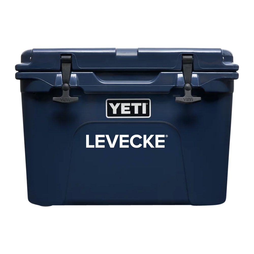 Dark blue store yeti cooler