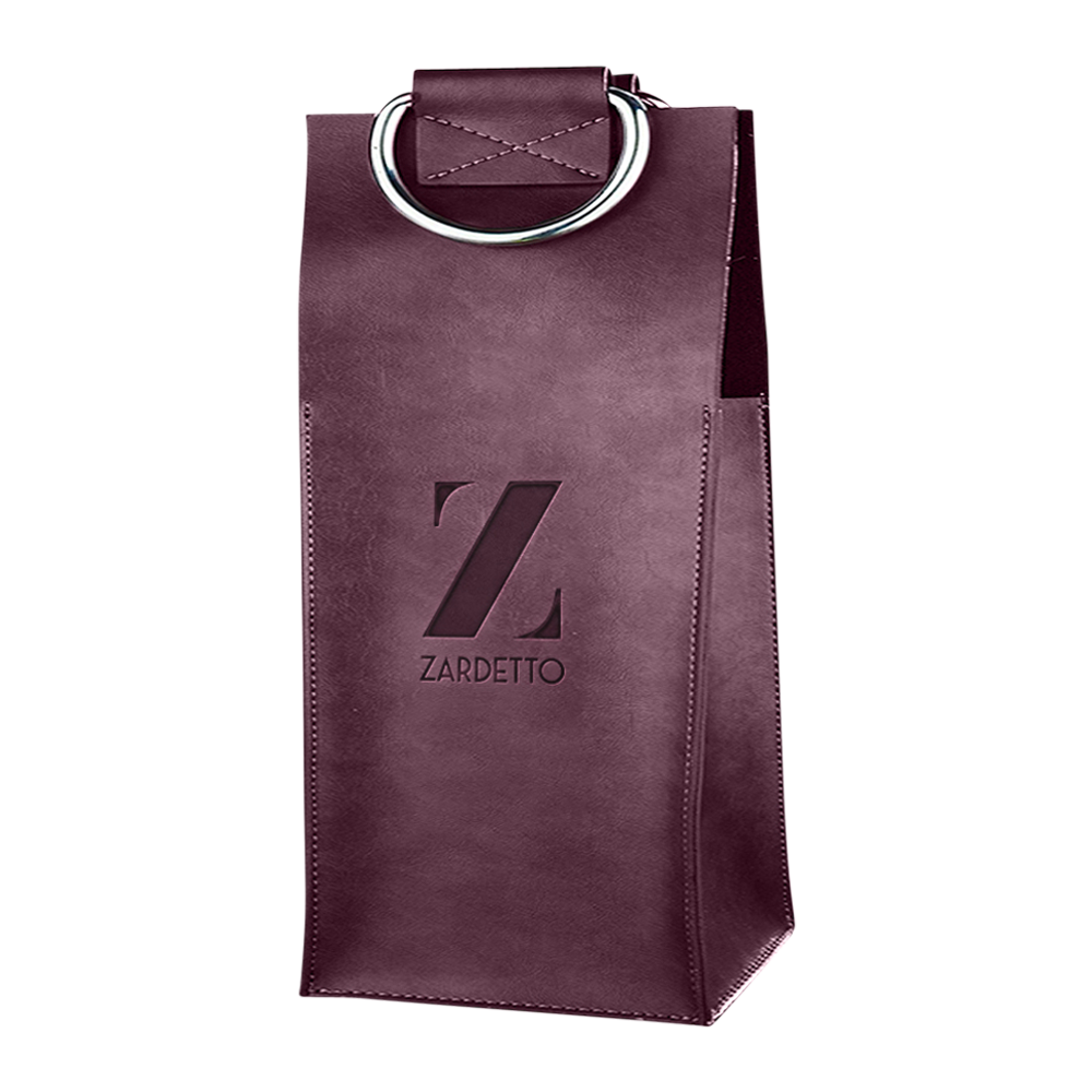 Leather 2-Bottle Tote-3 Leather 2-Bottle Tote