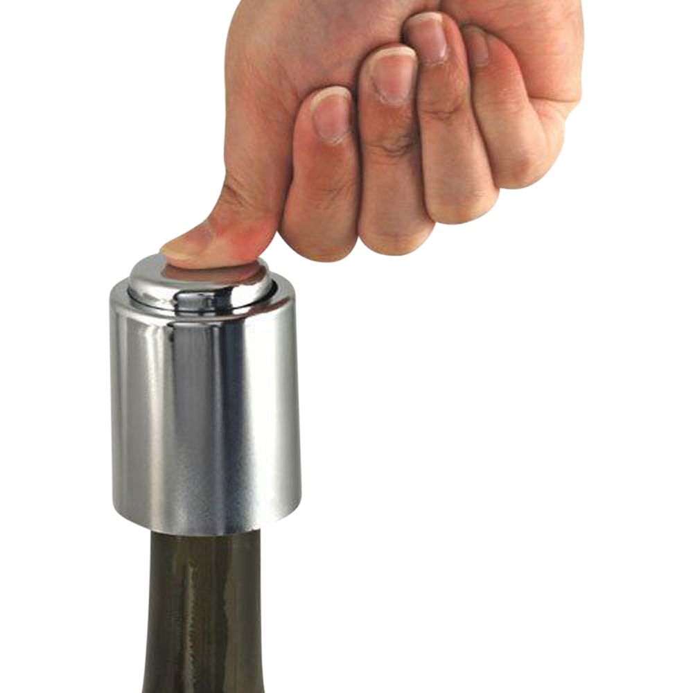 Stainless Steel Vacuum Champagne Stopper #2-3 Stainless Steel Vacuum Champagne Stopper #2