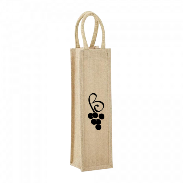 1-Bottle Jute Tote