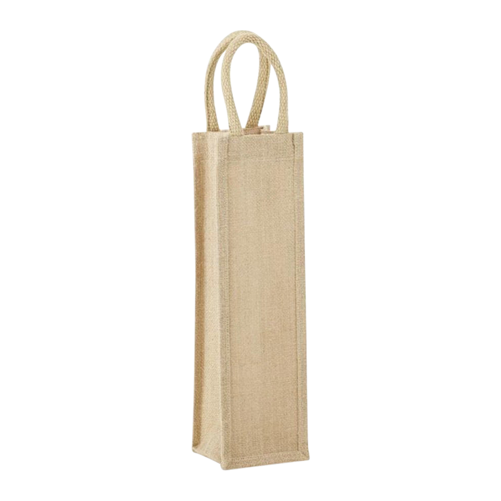 1-Bottle Jute Tote