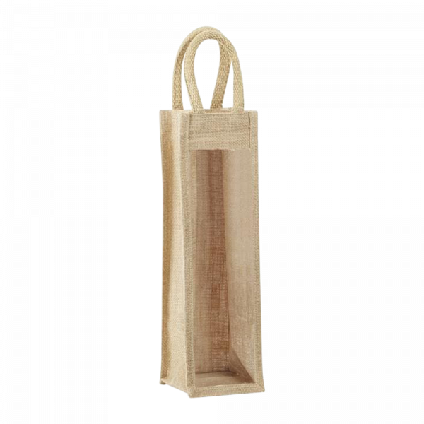 1-Bottle Jute Tote