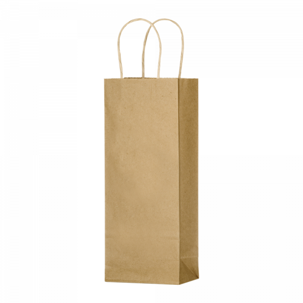 1-Bottle Kraft Paper Tote