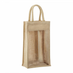 2-Bottle Jute Tote