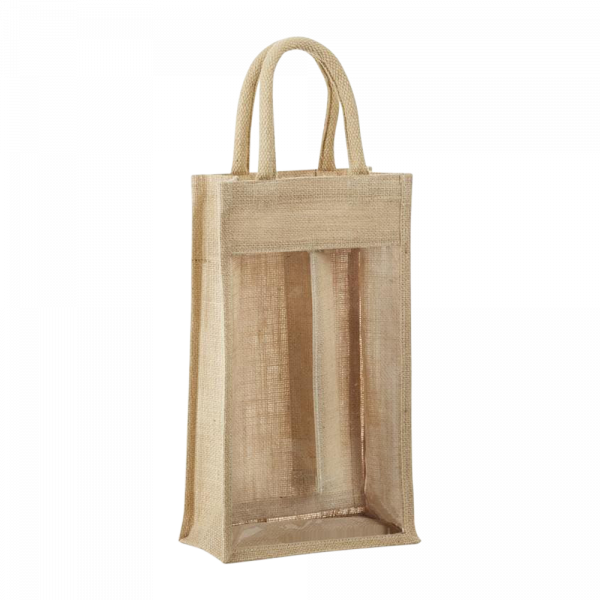 2-Bottle Jute Tote