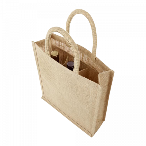 3-Bottle Jute Tote