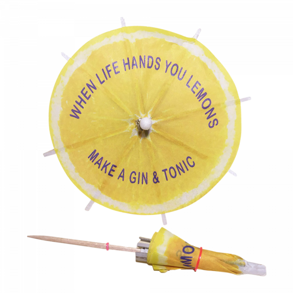 Full Color Cocktail Umbrella Picks