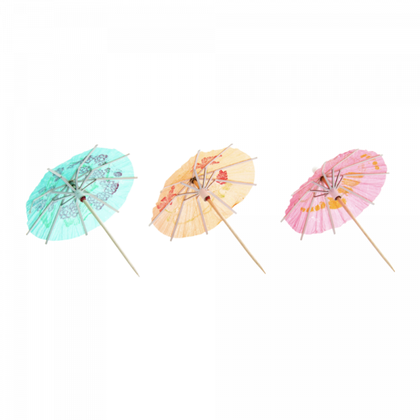 Full Color Cocktail Umbrella Picks