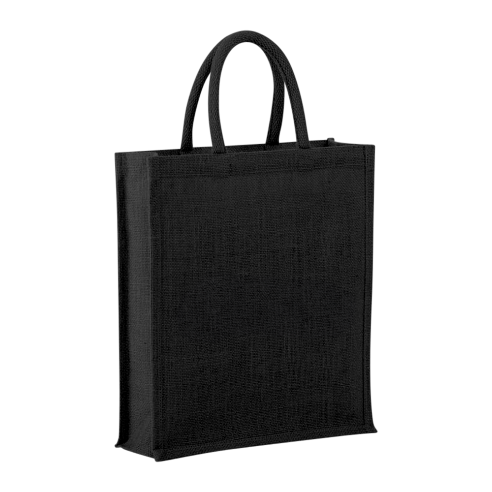 330-3-Bottle-Jute-Tote-1-black-blank 3-Bottle Jute Tote