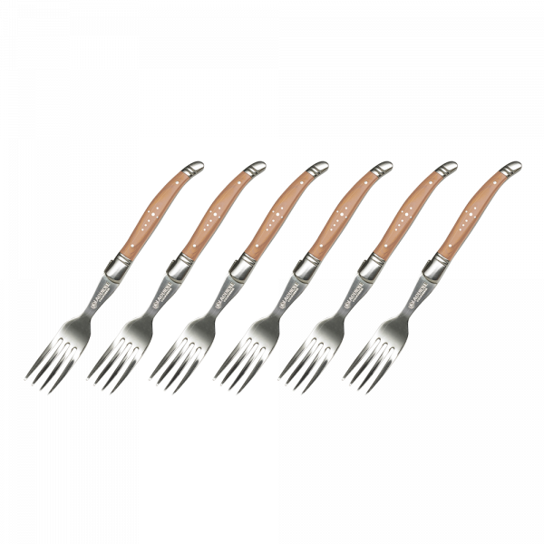 Laguiole California Forks Set Naturalwood