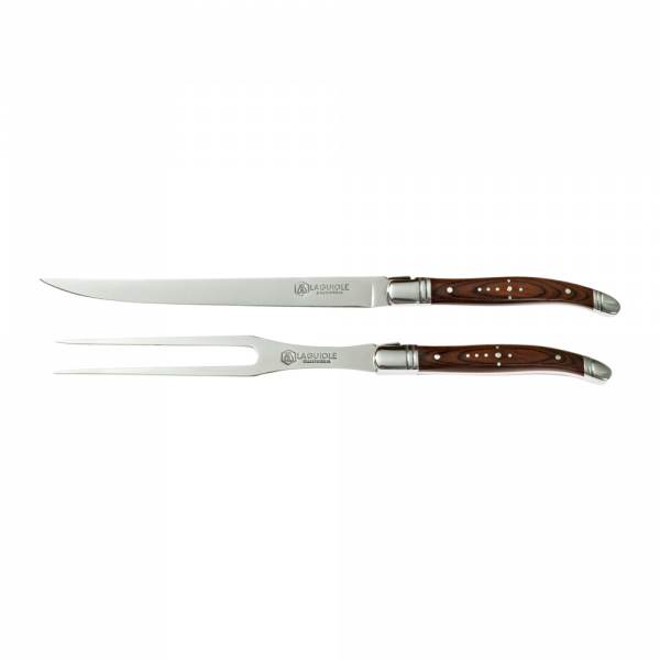 Laguiole Knife Carving Set Rosewood