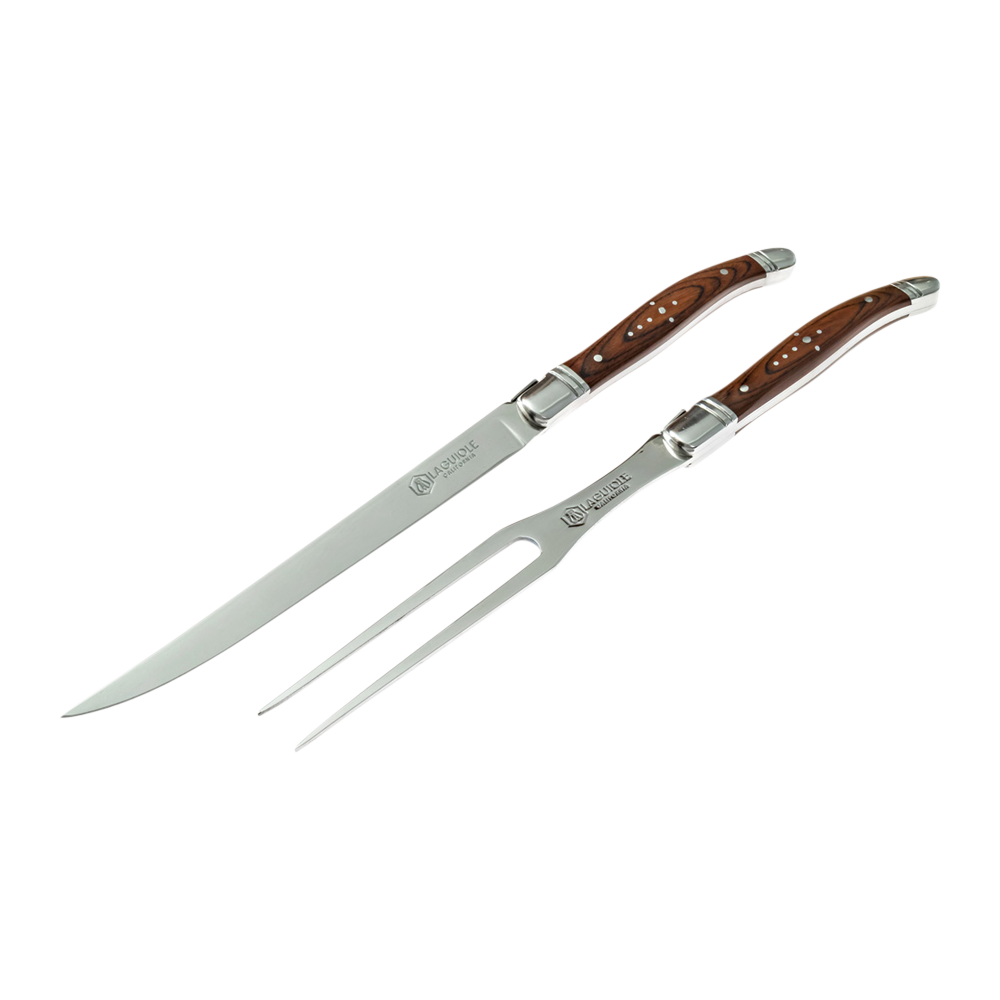 Laguiole Carving Knife & Fork Set