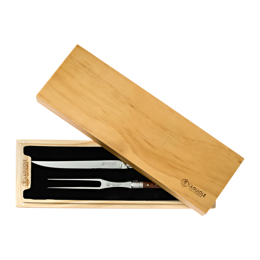 Laguiole Carving Knife & Fork Set