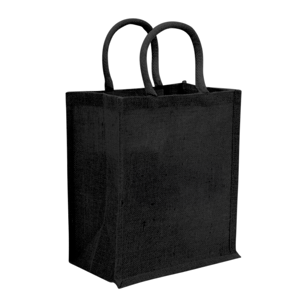 WNG-328 - 6-Bottle-Jute-Tote-1-black-blank 6-Bottle Jute Tote