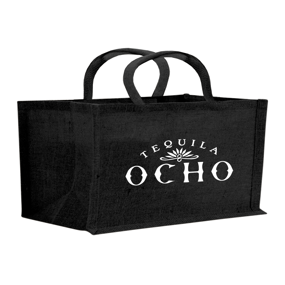 WNG-329 - 2-Bottle-Horizontal-Jute-Tote-2-black 2-Bottle Horizontal Jute Tote
