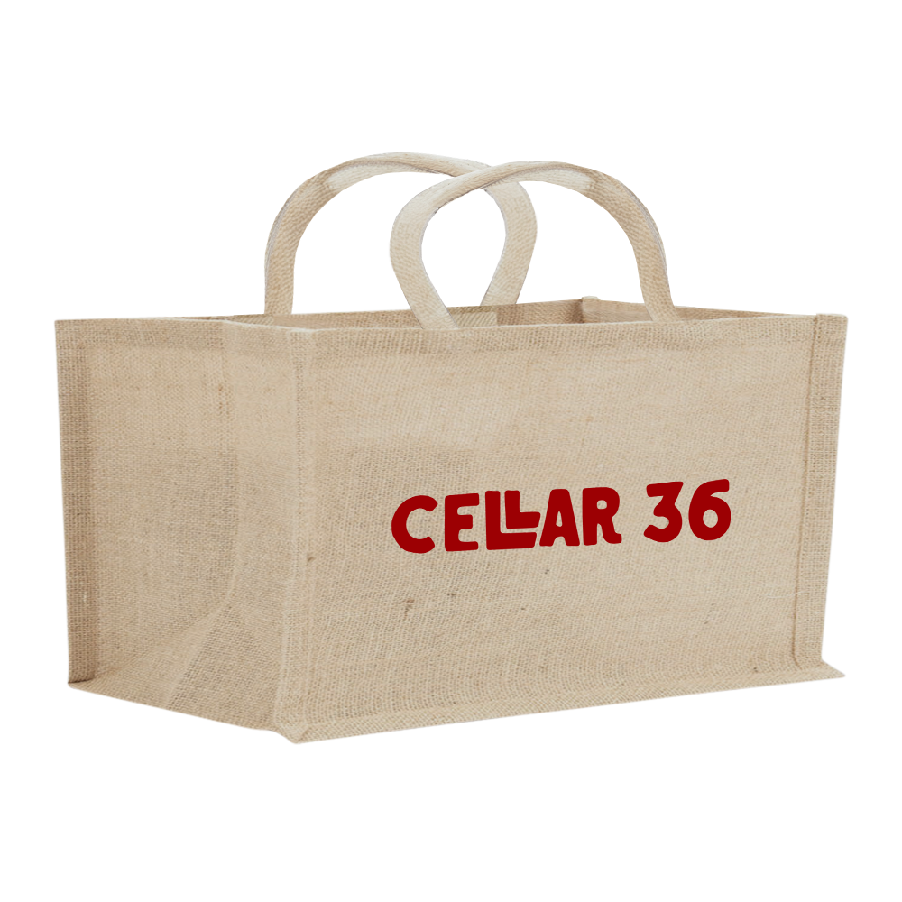 WNG-329 - 2-Bottle-Horizontal-Jute-Tote-2-logo 2-Bottle Horizontal Jute Tote