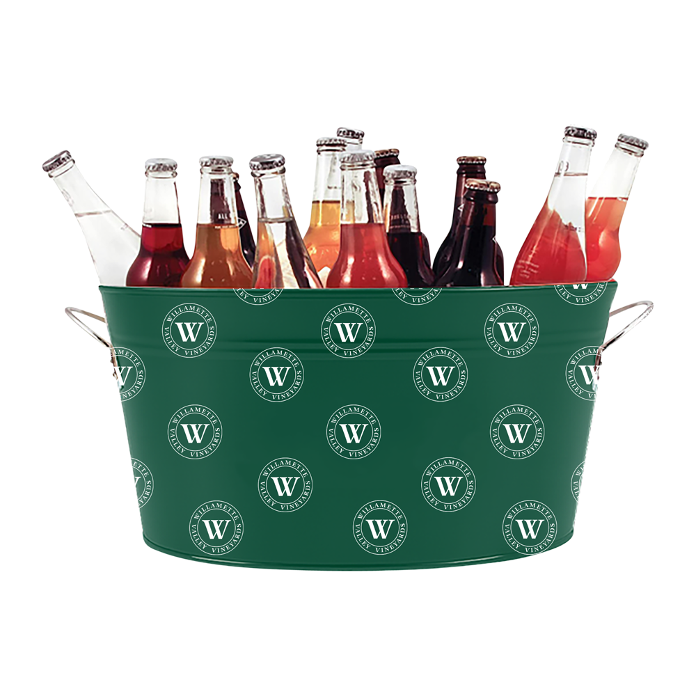 WNG-345-Metal-Beverage-Tub-2-600x600 Green Metal Beverage Tub