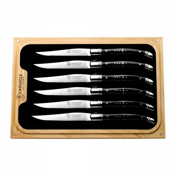 Laguiole California Steak Knife Set Blackwood