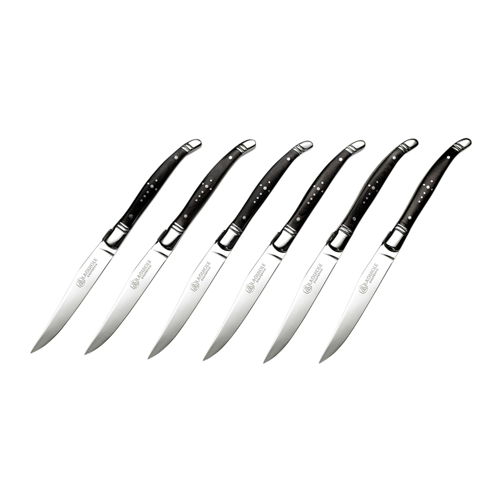 Laguiole California Steak Knife Set Blackwood