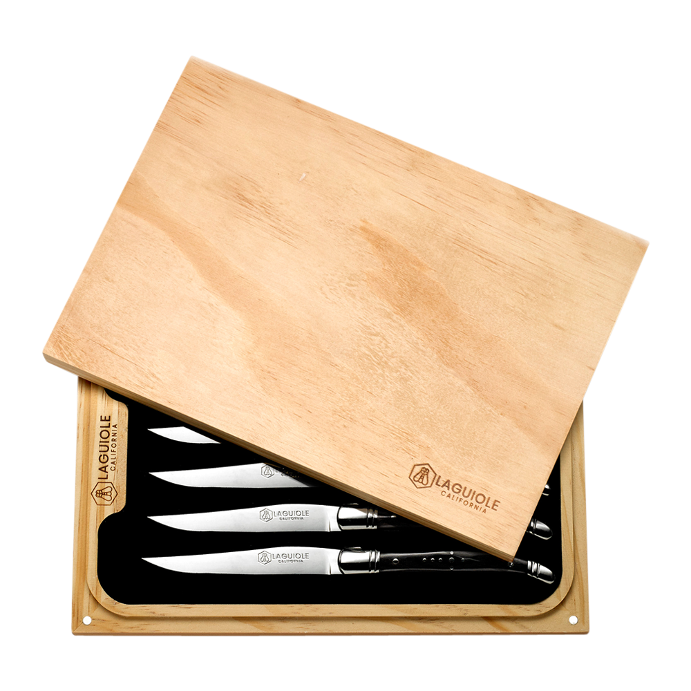Laguiole California Steak Knife Set Blackwood