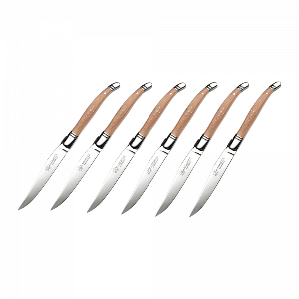 Laguiole California Steaknife Naturalwood (Set of 6) - Wine-n-Gear