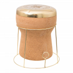 Champagne Cork Ice Bucket with Lid & Stand