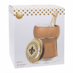 Champagne Cork Ice Bucket with Lid & Stand