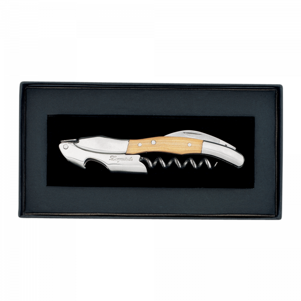 Laguiole Sommelier Corkscrew in Black Gift Box