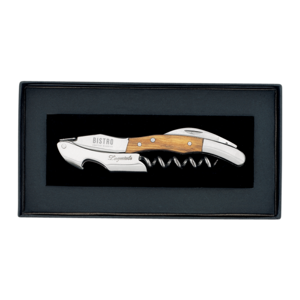 Laguiole Sommelier Corkscrew in Black Gift Box