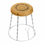 XL Champagne Cork Wire Cage Side Table