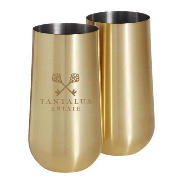 Stainless Steel Stemless Champagne Flute