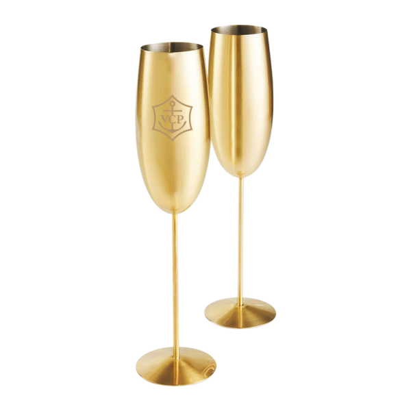 Stainless Steel Champagne Flutes