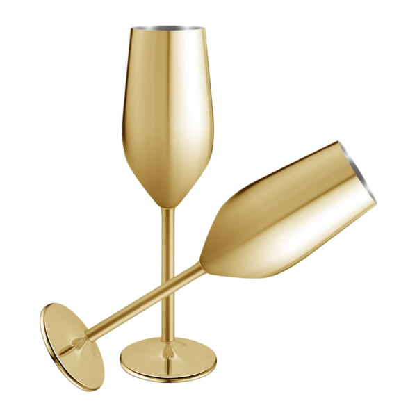 Stainless Steel Stemmed Champagne Flute